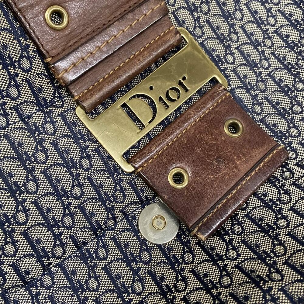 Christian Dior DIOR/ChristianDior Street Chic, Trotter Shoulder Bag Navy Cream - Picture 11 of 15